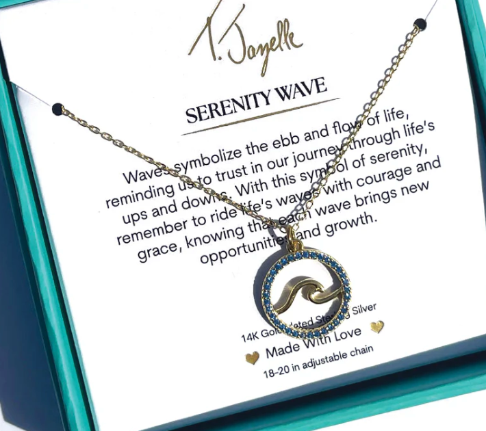 NECKLACE-GOLD SERENITY WAVE - TJNCK2514