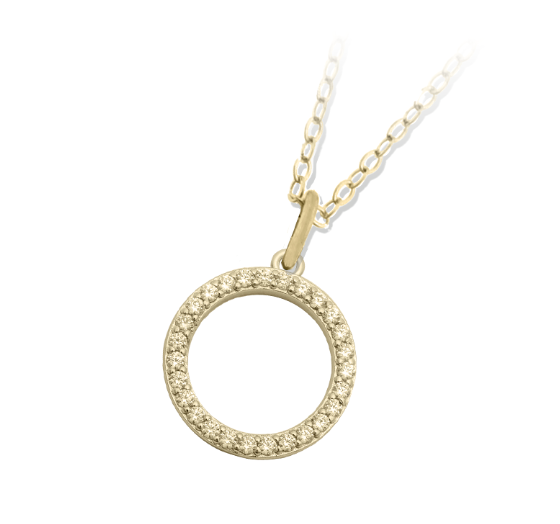 NECKLACE-GOLD GOOD KARMA - TJNCK66