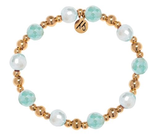 DAY BY DAY-AQUA AGATE GOLD - TJ251652