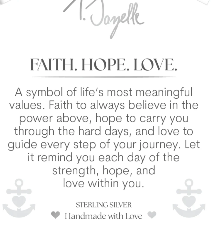 DENIM BLUE AGATE-FAITH HOPE LOVE - TJ251430