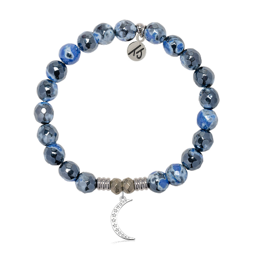 DENIM BLUE AGATE-FRIENDSHIP MOON - TJ251432