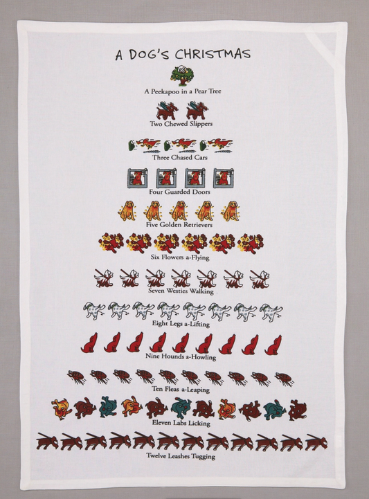 An Dog Lover’s Christmas Kitchen Towel