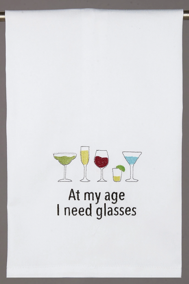 At my Age, I  Need Glasses Towel