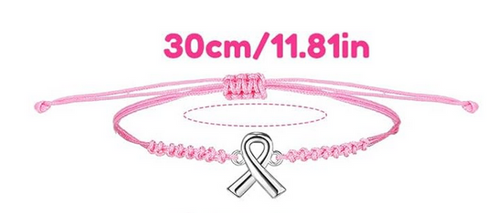 Breast Cancer Awareness Adjustable Bracelets