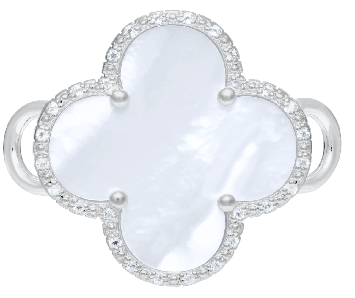 Convertible Collection - SS MOTHER-OF-PERL CLOVER CLASP - SB6005