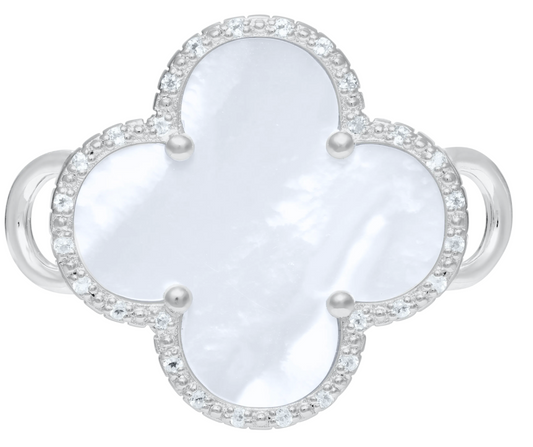 Convertible Collection - SS MOTHER-OF-PERL CLOVER CLASP - SB6005