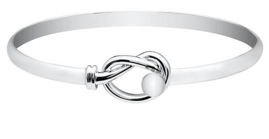 Evening Tide - SS LOVE KNOT & BEAD BRACELET - ENB3030P **