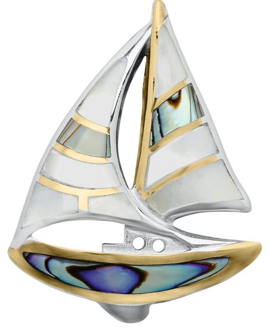 Kovel - SS KOVEL SAILBOAT ABALONE NECKLACE - KLP435M63