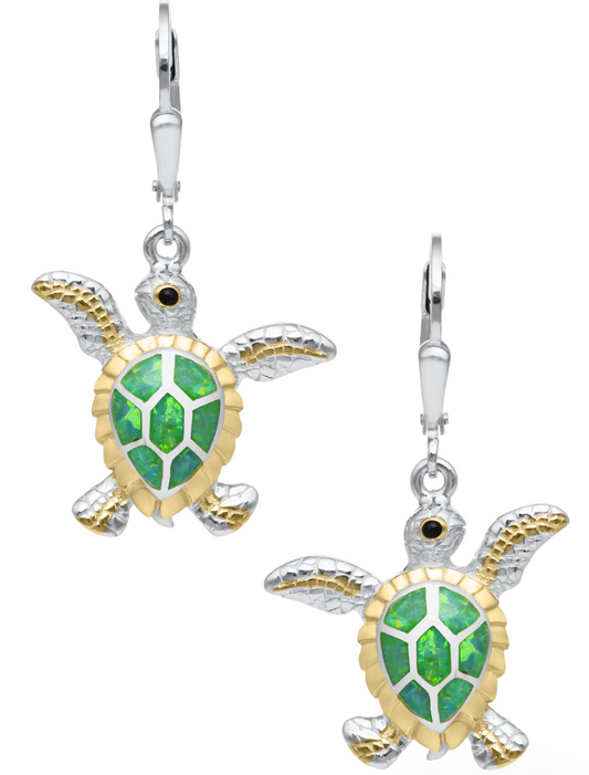 Kovel - SS KOVEL KIWI SEA TURTLE EARRING - KLE363O53