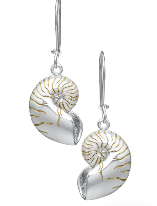 Kovel - SS PIS SM NAUTILUS EARRINGS - KLE924PS3
