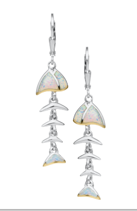 Kovel - SS KOVEL CORNFLOWER BONYFISH EARRINGS - KLE325O83
