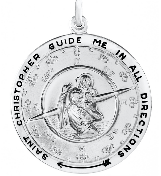 Lestage - ADULT SS ST. CHRISTOPHER MEDAL - SL133