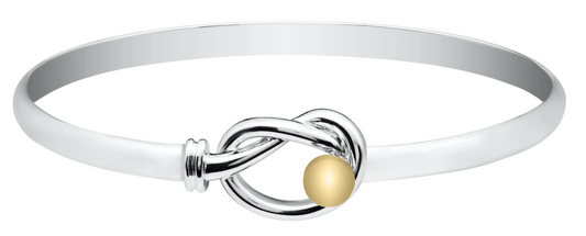 Evening Tide - SS-14k Love Knot Bracelet - ENBT030P **