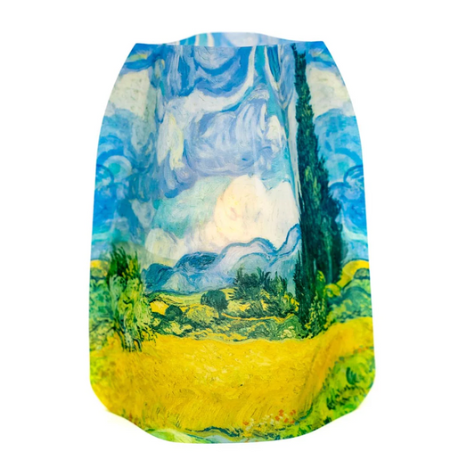 Luminary Lantern - Van Gogh Wheat Field With Cypresses