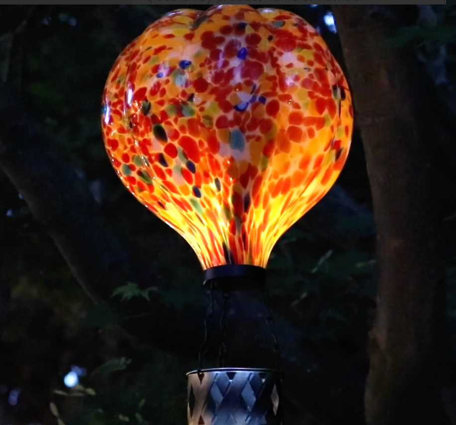 REG - Murano HAB Solar Lantern - Orange - 14214