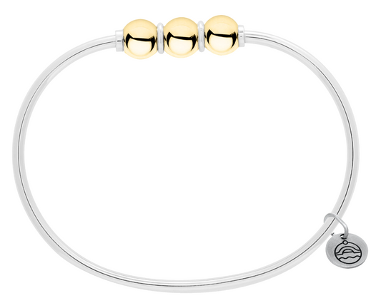 Cape Cod -SS CC BRAC-3 14K BEADS-6 INCH - ZB5420P**