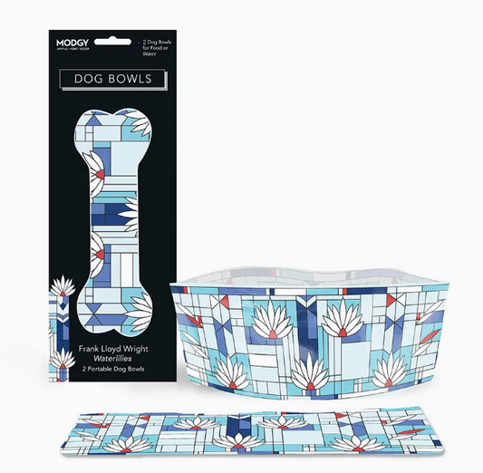 Dog Bowl - Frank Lloyd Wright Waterlilies