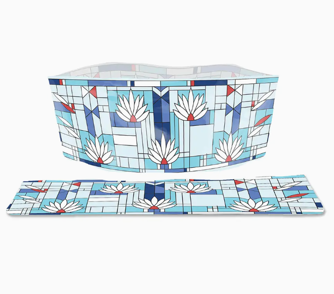Dog Bowl - Frank Lloyd Wright Waterlilies