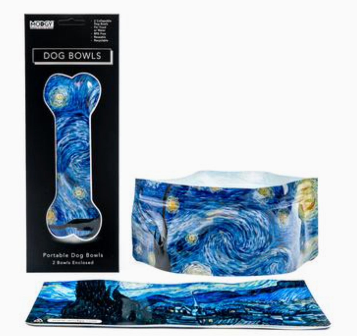 Dog Bowl - Vincent Van Gogh Starry Night