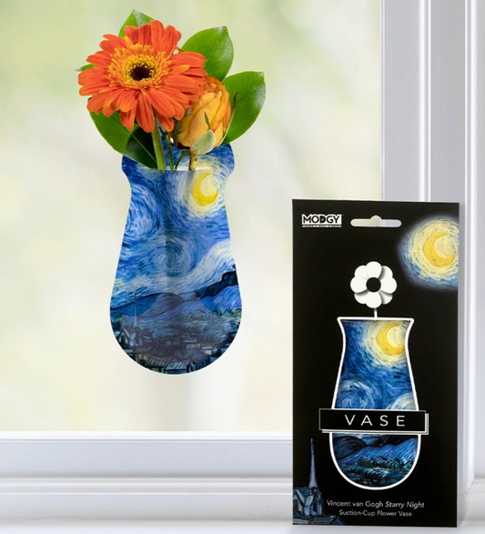 Suction Cup Vase - Van Gogh Starry Night