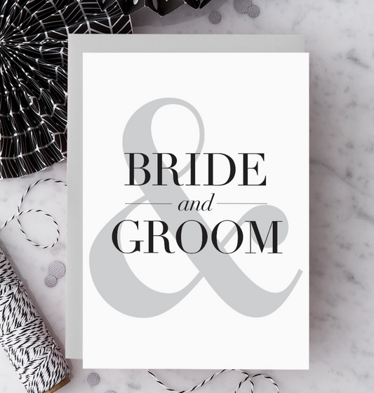 WD02 - Bride & Groom Wedding Greeting Card