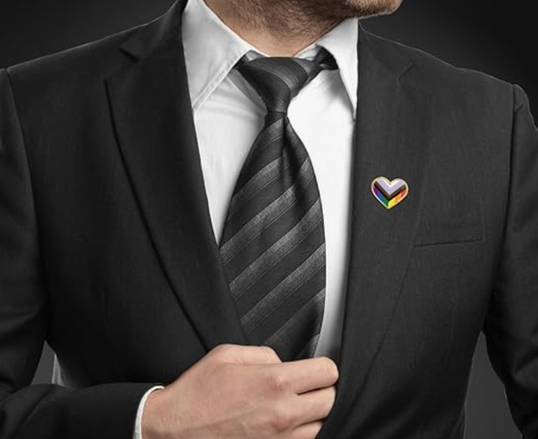 Progress Pride Lapel Pin - LGBTQ+
