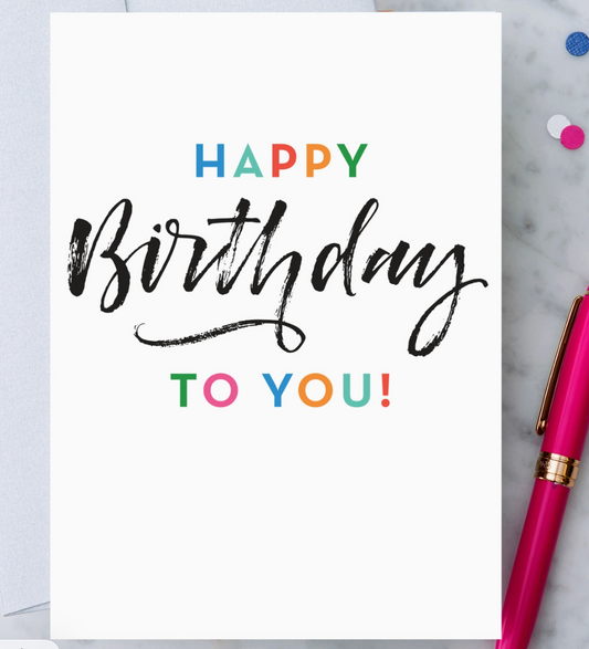 HB56 - Happy Birthday Greeting Card