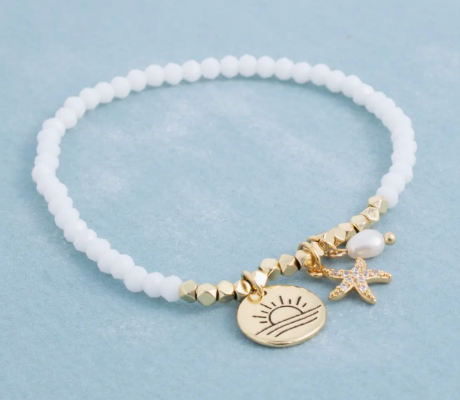 SI - Pavé Starfish Stretch Charm Bracelet