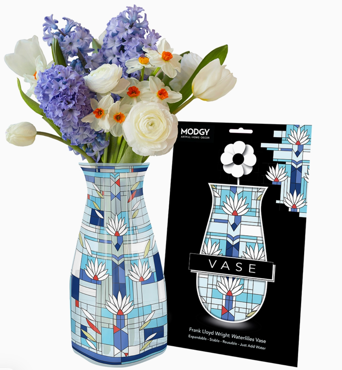 Expandable Vase - Frank Lloyd Wright Waterlilies