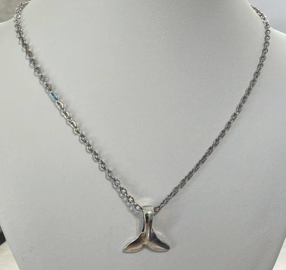 Latitudes Whale Tail Necklace | Coastal Silver Necklace