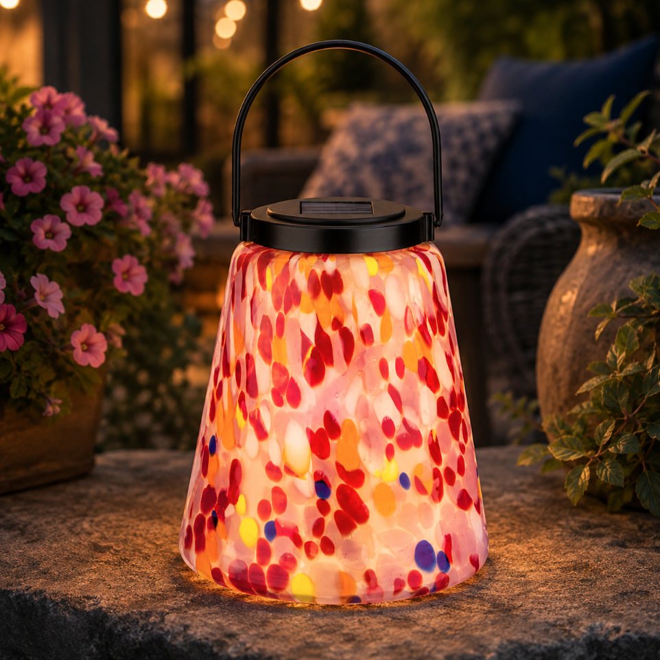 REG - Murano Solar Lantern - Multi 14113