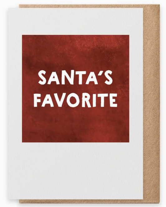 Santa's Favorite -  Greeting Card