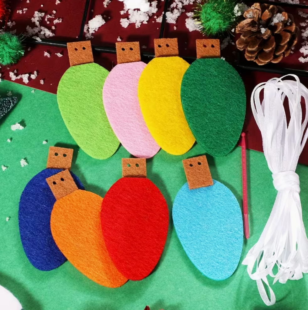 Color Me Christmas Felt  Garland