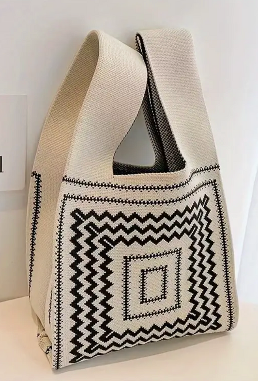 Elegant Women's Knit Tote Bag