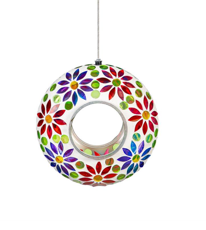 Cottage Garden Fly Through Bird Feeder - Rainbow