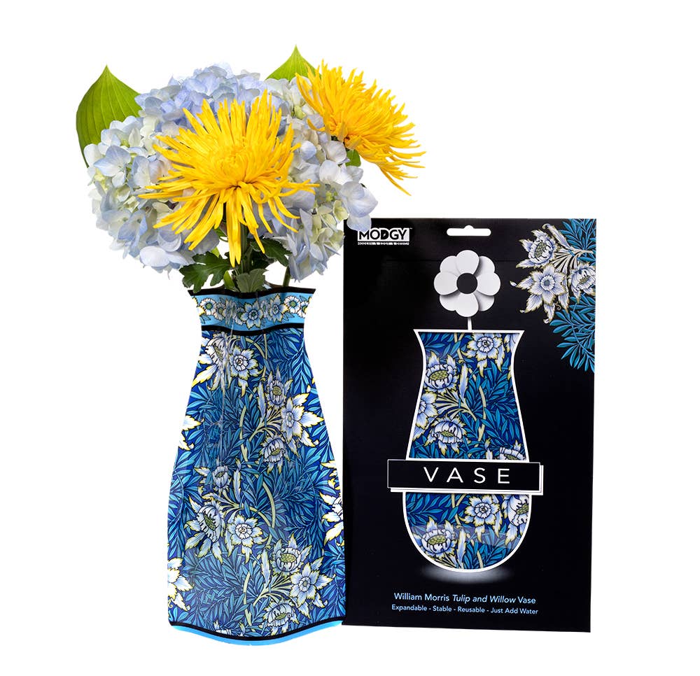 Modgy Expandable Vase - William Morris Tulip & Willow