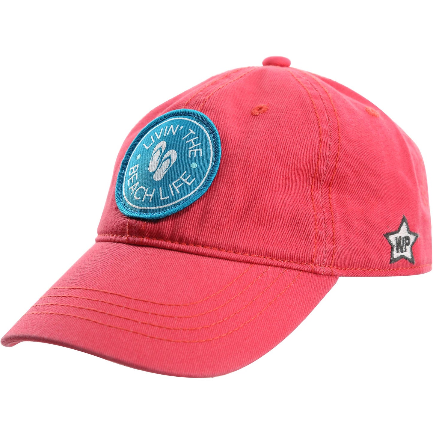 Livin the Beach Life - Coral Adjustable Hat