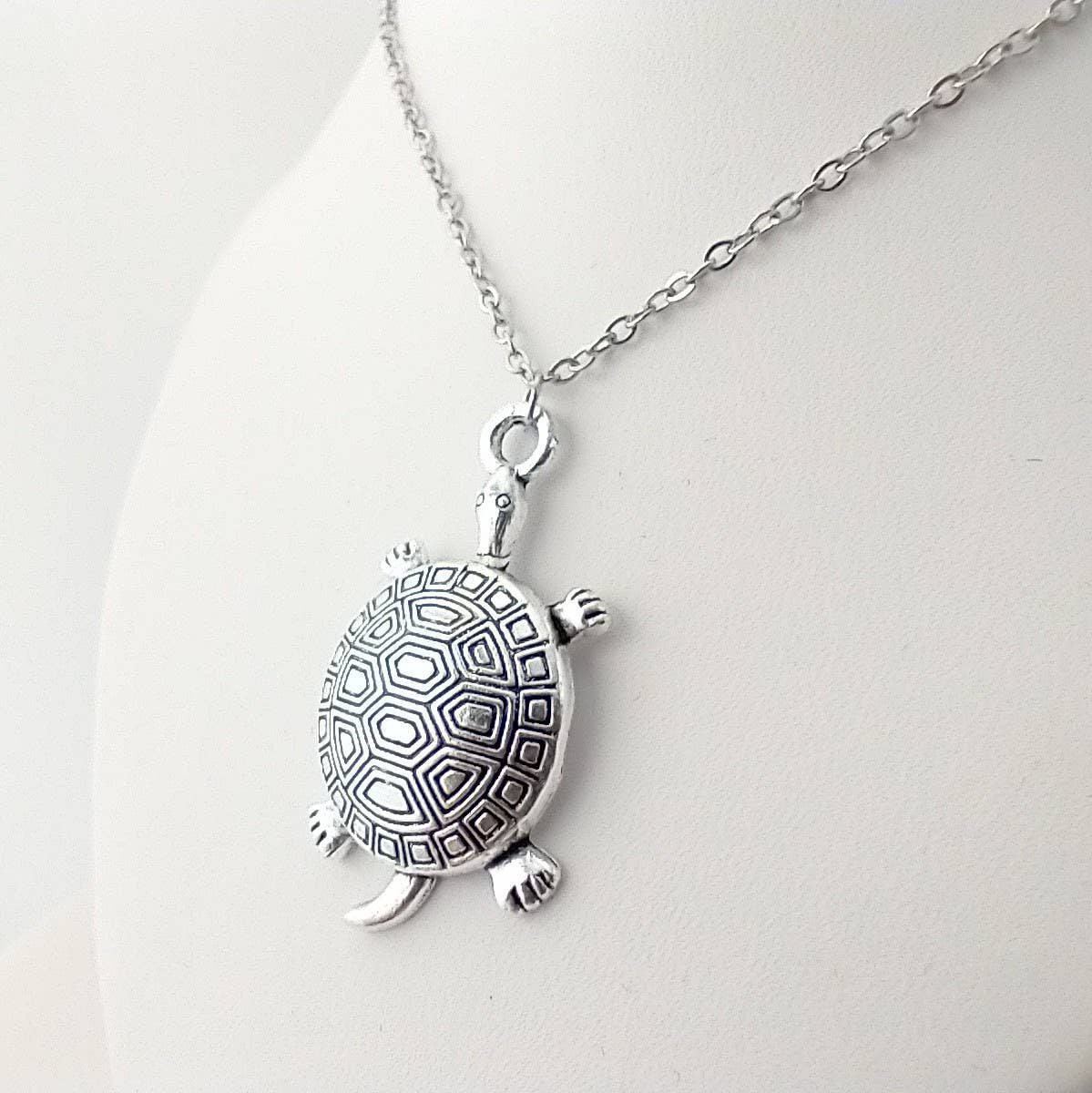 Silver Turtle Necklace