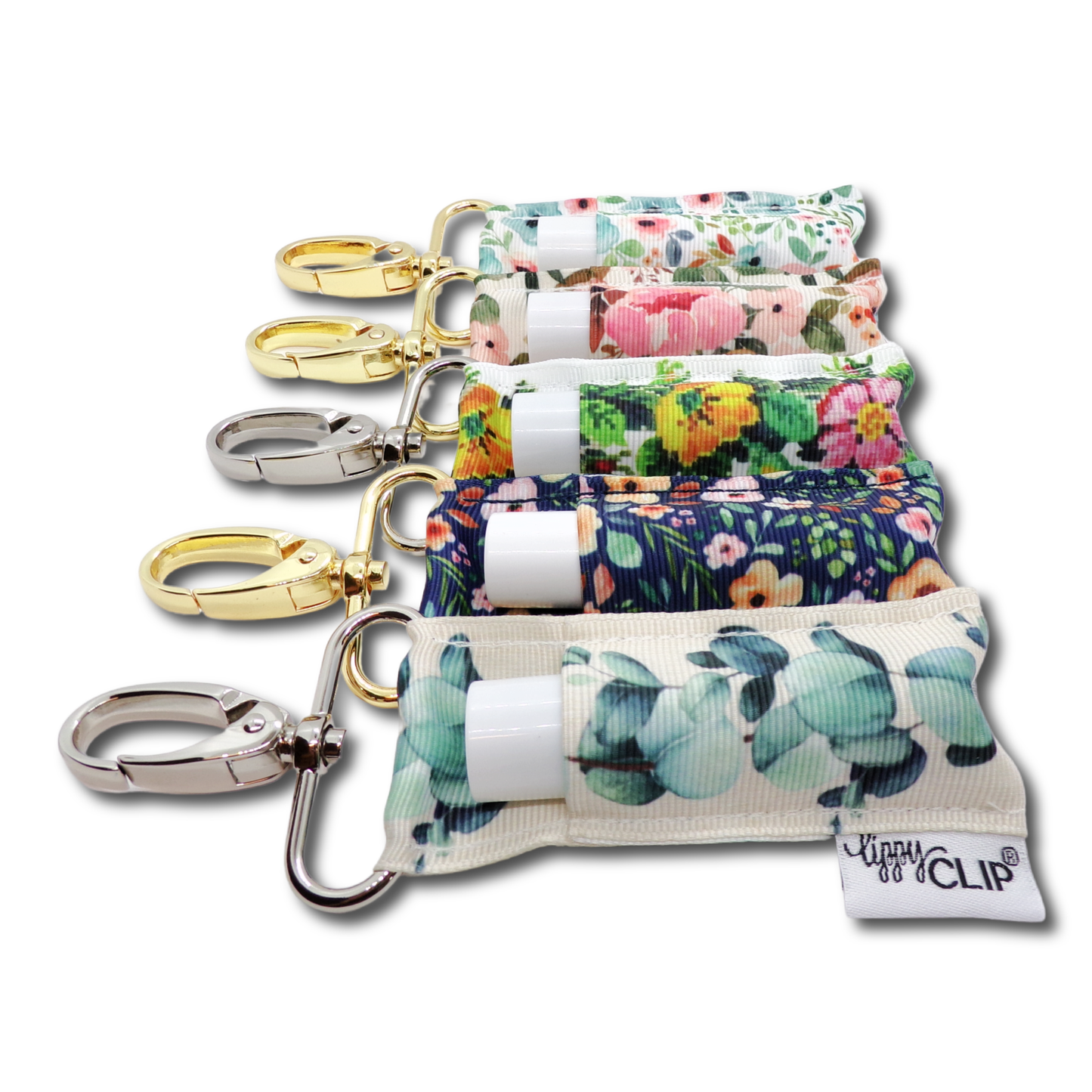 Eucalyptus Floral LippyClip® Lip Balm Holder for Chapstick