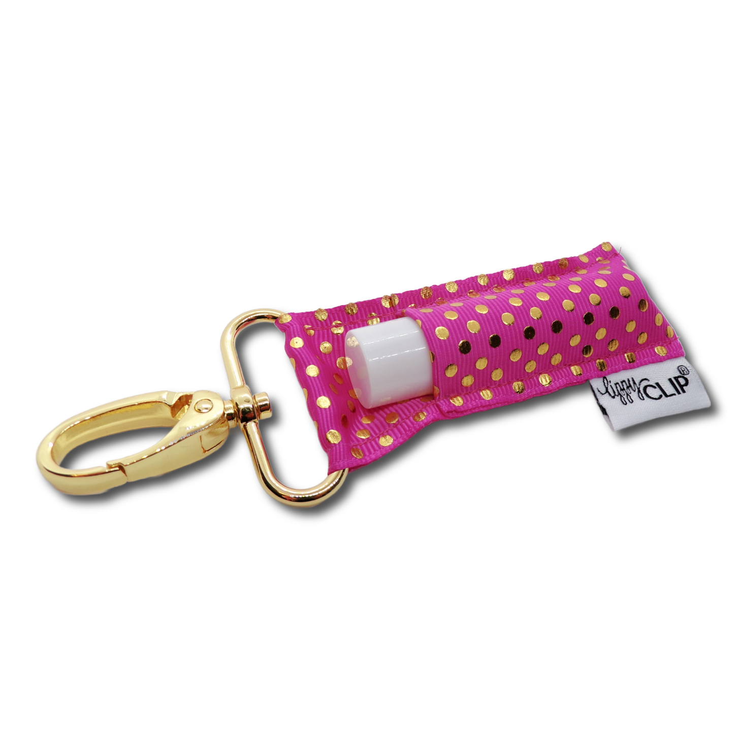 Gold Dots on Magenta LippyClip®