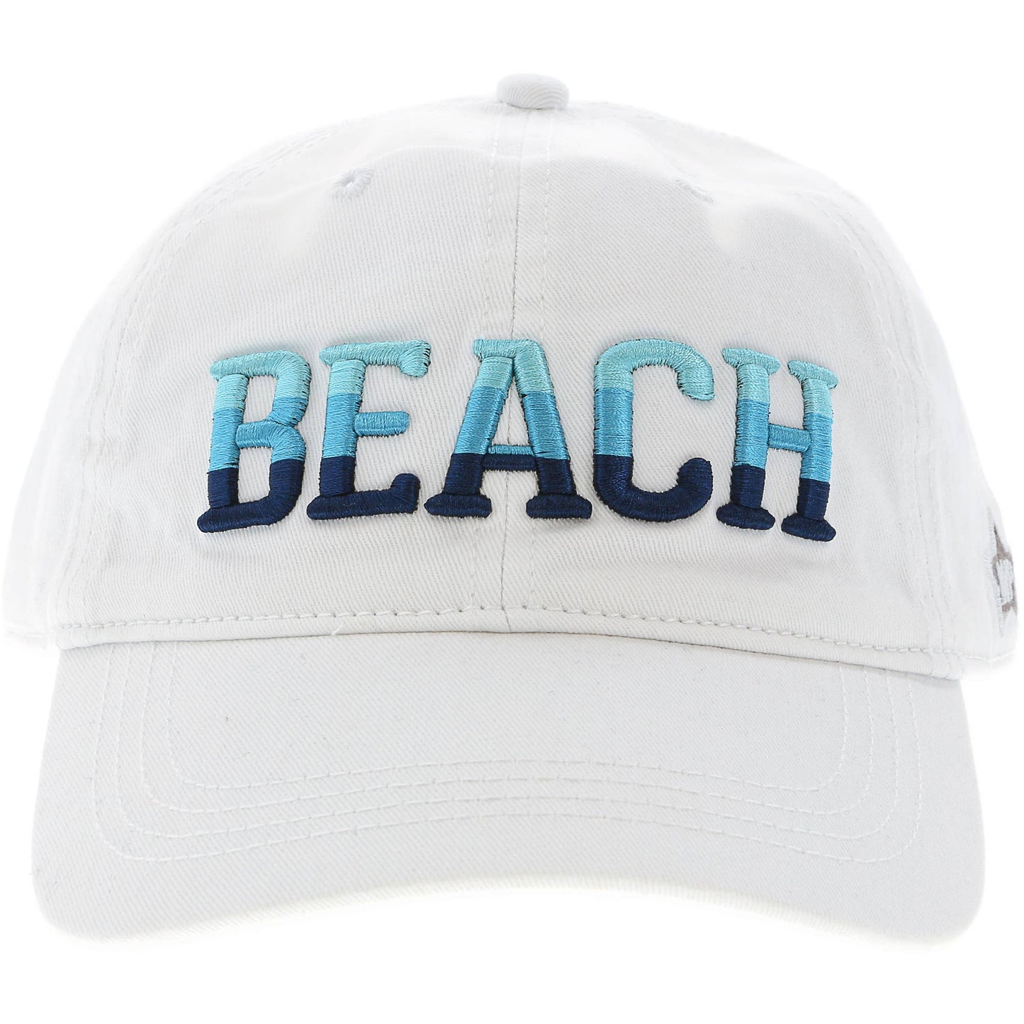 Beach - White Adjustable Hat