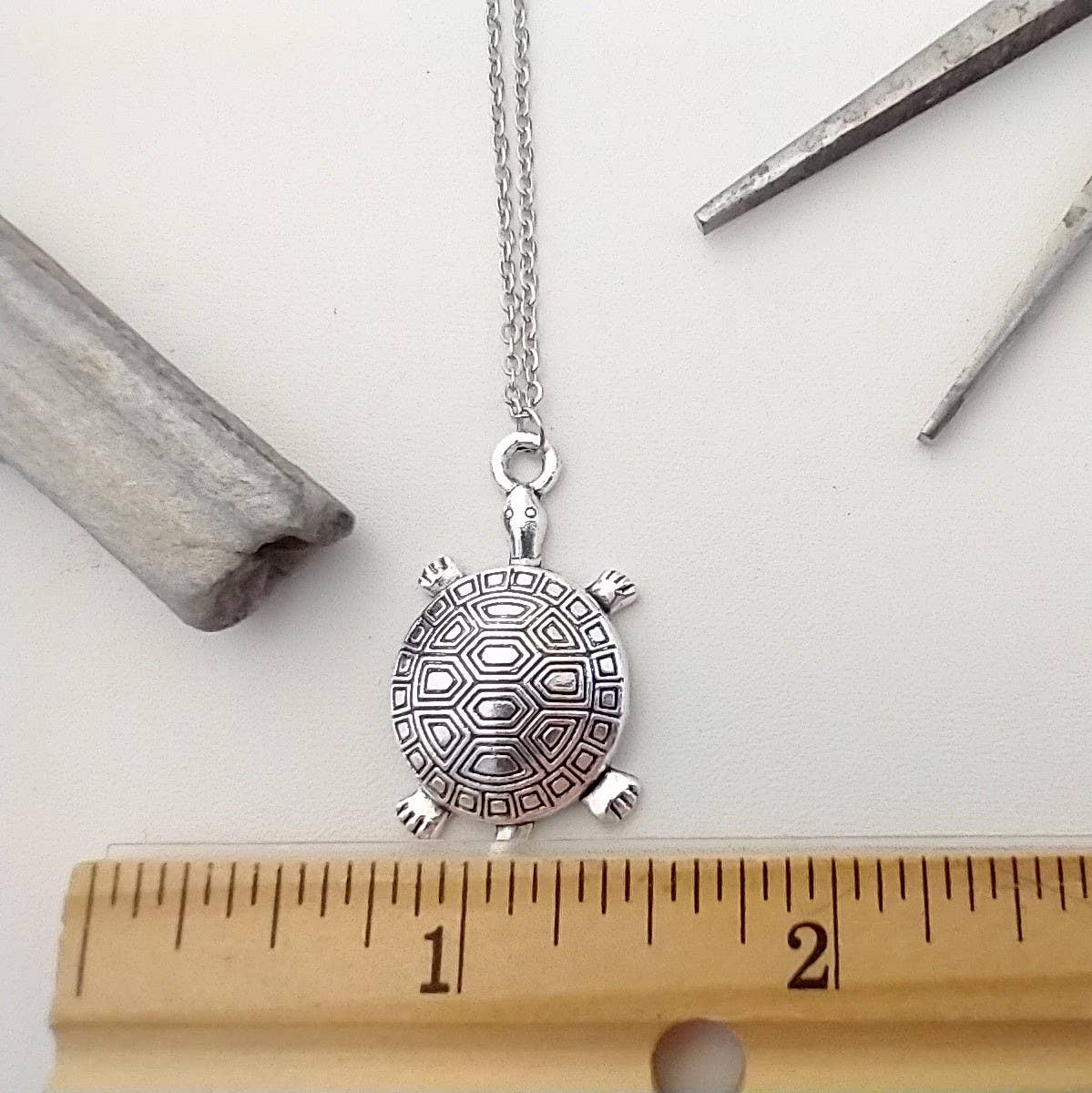 Silver Turtle Necklace