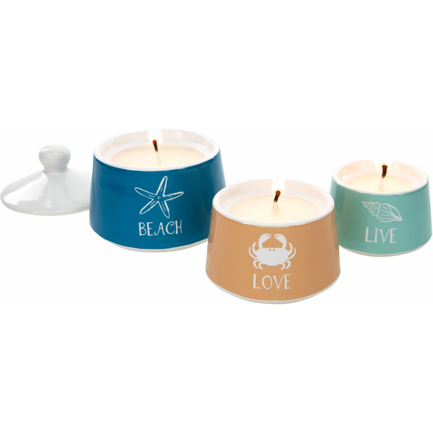 Lighthouse- Stackable Soy Candles (Set of 3)