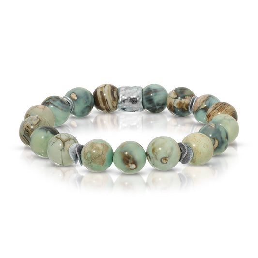 Aqua Terra Jasper - 10mm gemstone Bracelet